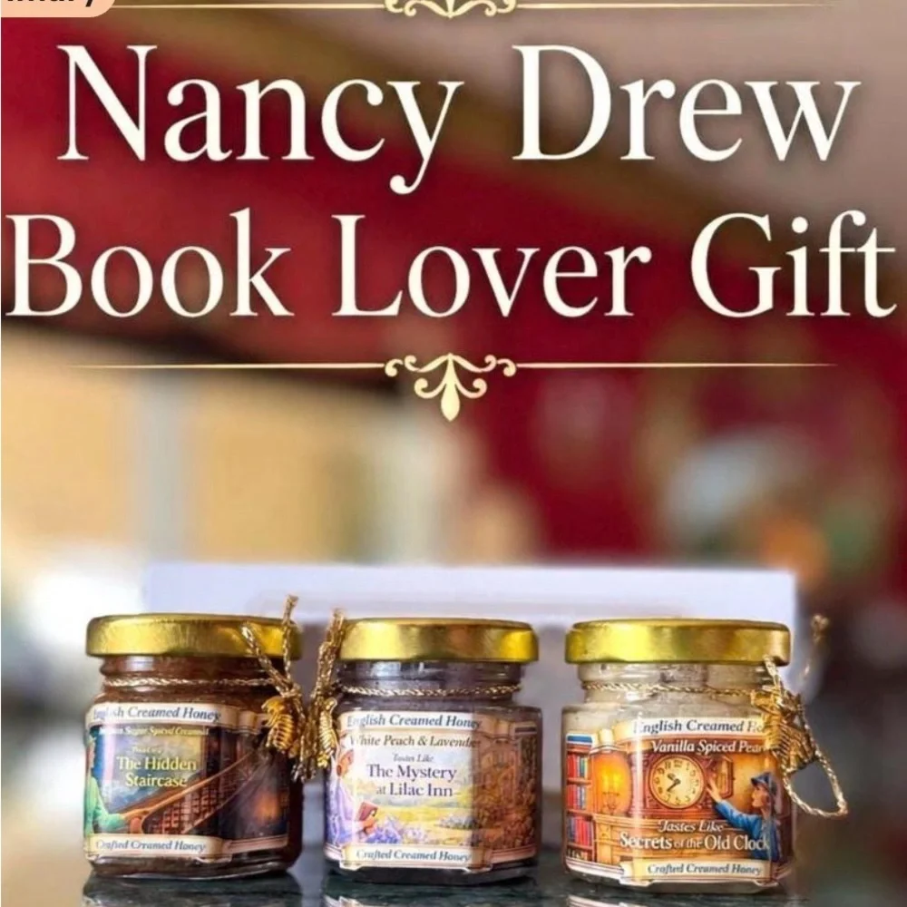 Nancy Drew Book Creamed Honey Trio | Literary Gift Set Set of 3 Jars